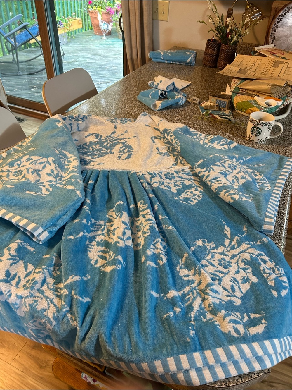 Beach towel dress